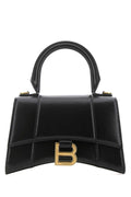 Balenciaga Women Black Leather Xs Hourglass Handbag