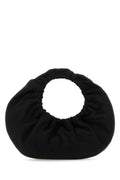 Alexander Wang Women Black Fabric Crescent Small Handbag