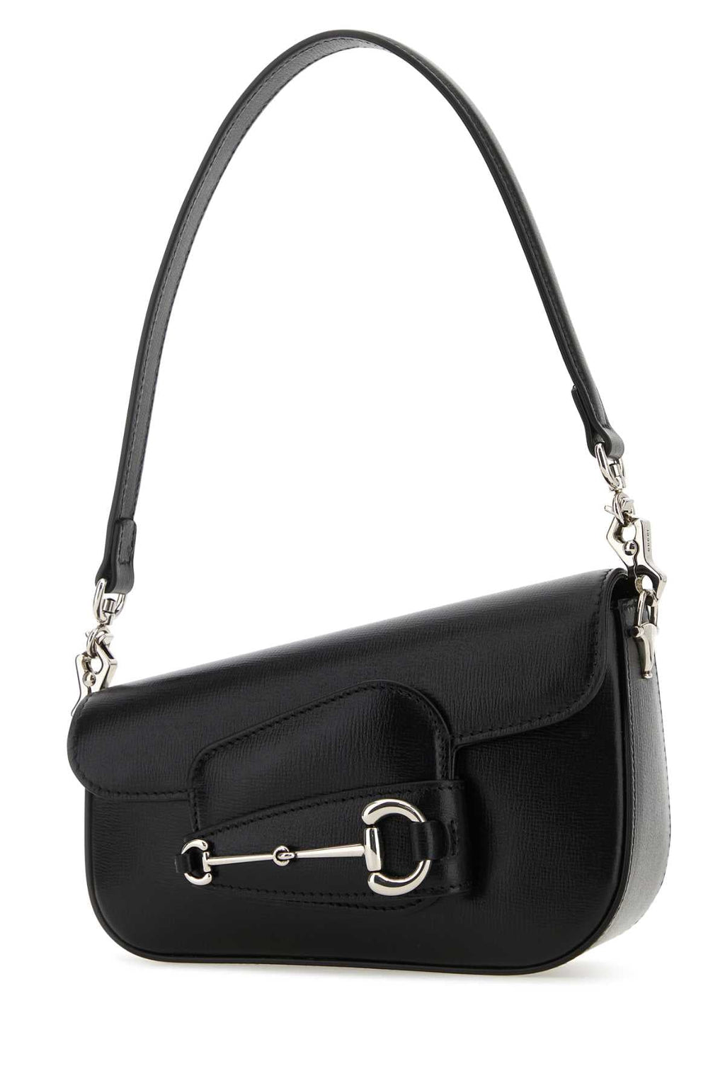 Gucci Women Black Leather Mini Gucci Horsebit 1955 Handbag