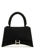 Balenciaga Women Black Satin Small Hourglass Handbag