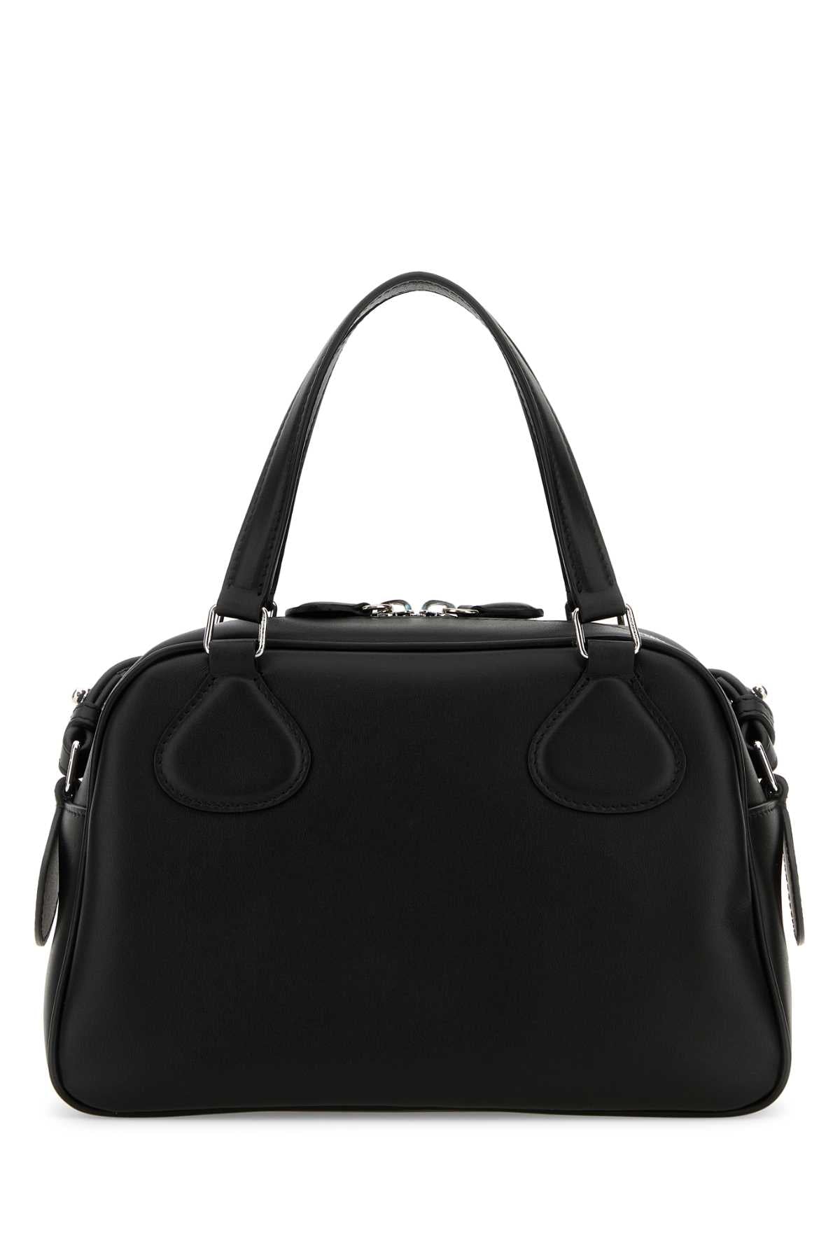 Courreges Women Black Leather Reedition Handbag